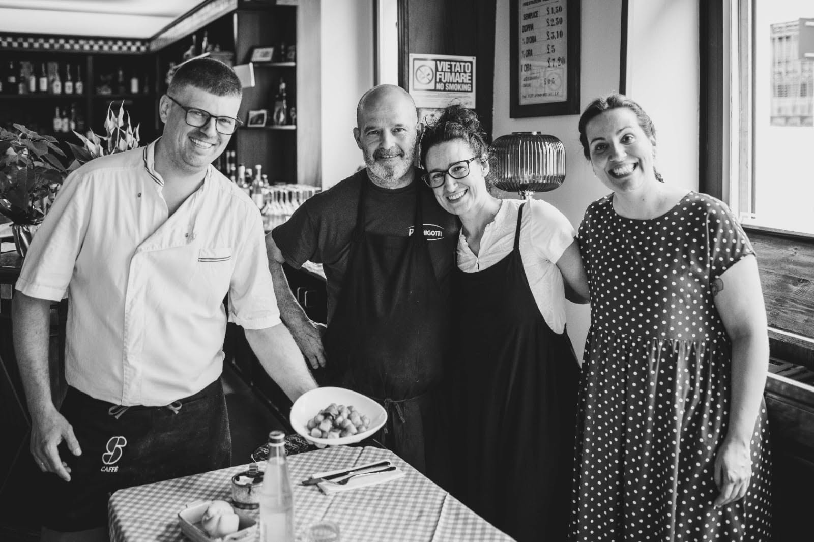 Il team dell'Osteria la Bissola
