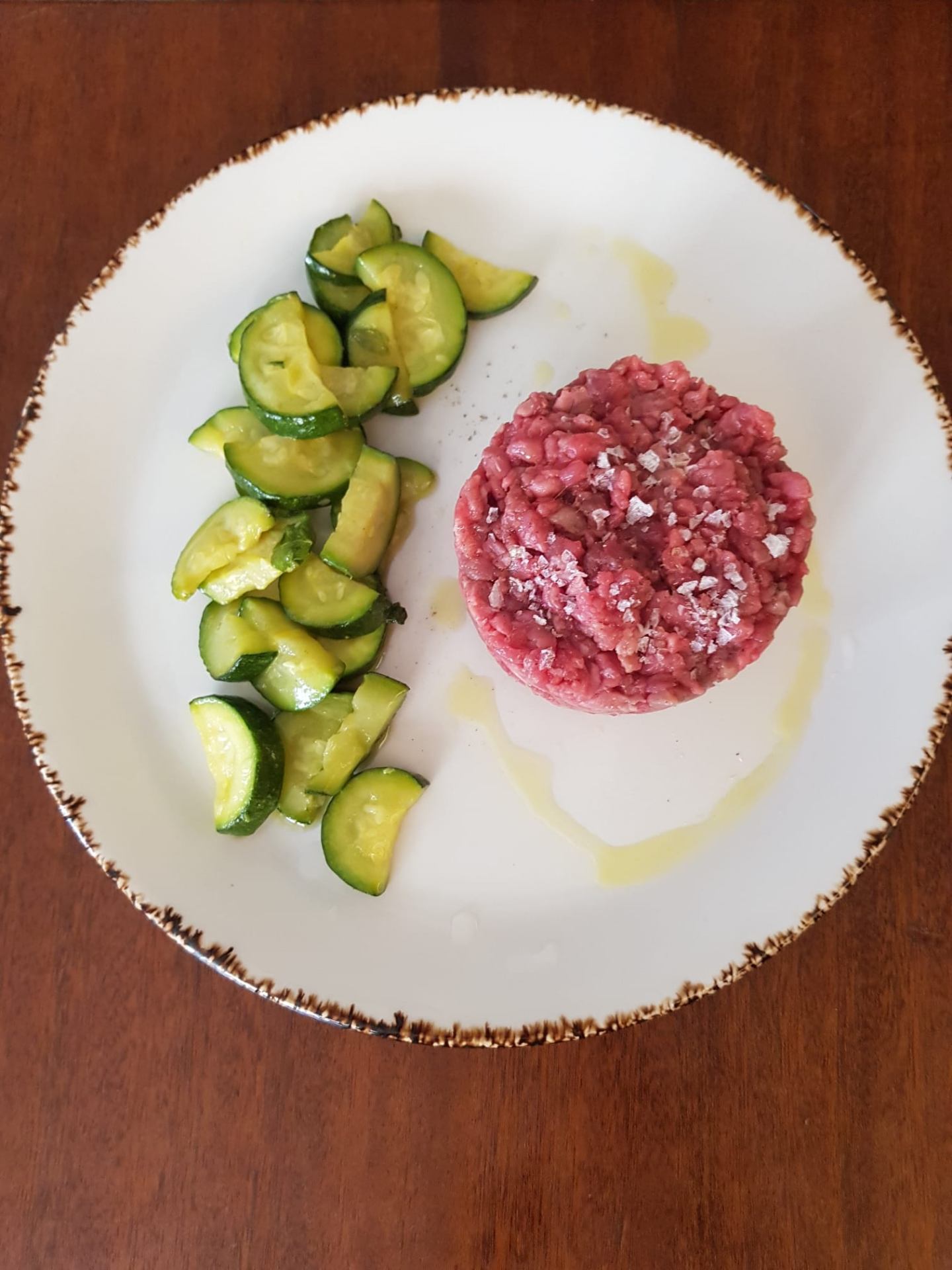 Tartare di manzo con zucchine